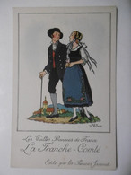 Jean DROIT Folklore Costume La Franche Comté "Vieilles Provinces De France" Publicité Farines Maltées Jammet - Droit