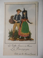 Jean DROIT Folklore Costume La BOURGOGNE "Vieilles Provinces De France" Publicité Farines Maltées Jammet - Droit