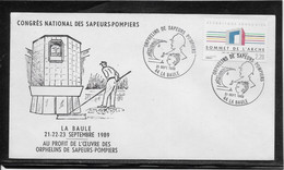 Thème Sapeurs-Pompiers - France - Enveloppe - TB - Bombero