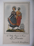 Jean DROIT Folklore Costume La PICARDIE "Vieilles Provinces De France" Publicité Farines Maltées Jammet - Droit