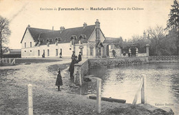 CPA 77 FAREMOUTIERS HAUTEFEUILLE FERME DU CHATEAU - Faremoutiers