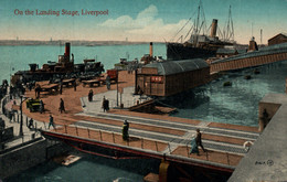 On The Landing Stage - Liverpool - Valentine's Series N° 81613 - Liverpool