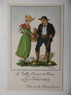 Jean DROIT Folklore Costume Le NIVERNAIS "Vieilles Provinces De France" Publicité Farines Maltées Jammet - Droit