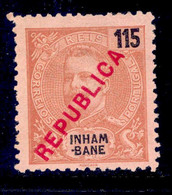 ! ! Inhambane - 1917 D. Carlos Local Republica 115 R - Af. 96 - MH - Inhambane