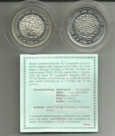 Serie 100 Escudos 1986 Portugal/Açores BNC/PROOF Silver - Azores