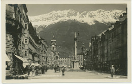 ÖSTERREICH INNSBRUCK Maria Theresiastrasse 1920 Ungebrauchte RP Echtes Photo S/w - Innsbruck