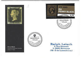 Luxembourg 2015 Timbre Stamp Briefmarke Penny Black - Storia Postale