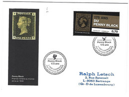 Luxembourg 2015 Timbre Stamp Briefmarke Penny Black - Brieven En Documenten