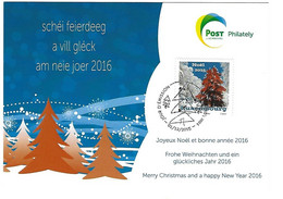 Luxembourg 2015 Noel Arbre Sapin ¦ Christmas Tree ¦ Weihnachten Baum Tanne - Storia Postale