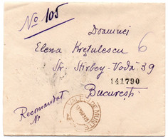 Romania 1925, Registered Envelope With Original Letter - Covers & Documents