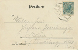 ÖSTERREICH "MARIA SCHUTZ" (N.Ö.) Sehr Selt. Schraffenstempel A. Kab.-AK Ca. 1900 - Lettres & Documents