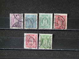 DANEMARK - 1875/1902 SERVICE N° 5B - 6B - 7- 8B - 9/10 à 7 % Côte (voir Scan) - Dienstzegels