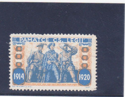 CECOSLOVACCHIA 1920 - Cenerentola / Pos Ter Stamp Cecoslovacchia 1920 Památce ČS. Legii Czech Legion. - Variétés Et Curiosités