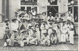 59 - NORD - VIEUX CONDE - SOUVENIR DU CARNAVAL D'ETE 1923 - CARTE PHOTO JAMAIS VUE EN VENTE  - CAFE DE L'HARMONIE - Vieux Conde