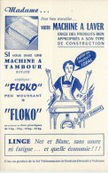 Buvard  Marque  FLOKO  Produit  De  Lavage  Pour  Machine  à  Laver - Colecciones & Series
