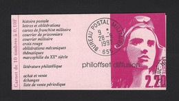 CARNET PRIVE MARIANNE BRIAT PHILOFFSET DIFFUSION BUREAU MILITAIRE MARSEILLE A TOULON - Sonstige & Ohne Zuordnung