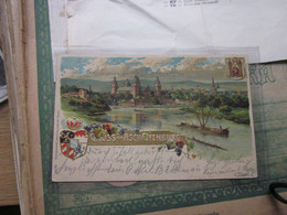 Delcampe - Gruss Aus Aschaffenburg 1902 Litho - Aschaffenburg