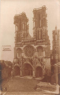 Carte Postale  Photo Militaire LAON-02-Aisne-La Cathédrale-Krieg-Guerre 14/18 - 2 SCANS - Laon