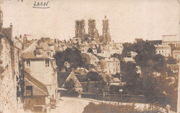 Carte Postale  Photo Militaire LAON-02-Aisne-Vue Ville Et La Cathédrale-Krieg-Guerre-14/18-Soldatenbrief-Briefstempel - Laon