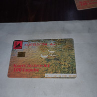 Albania-art-(100impulse)-(5)-(1001-001082)-tirage-100.000-used Card+1card Prepiad Free - Albanie