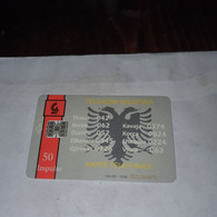 Albania-insig-(50impulse)-(9)-(0501064835)-tirage-100.000-used Card+1card Prepiad Free - Albanien