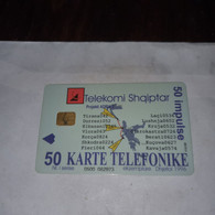 Albania-code Phone Country-(50impulse)-(19)-(0500-082973)-tirage-?-used Card+1card Prepiad Free - Albanië