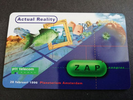 NETHERLANDS CHIPCARD  HFL 2,50 NR; CKE 063  PLANETARIUM AMSTERDAM/FISH ACTUAL REALITY    MINT CARD  ** 4784** - Openbaar