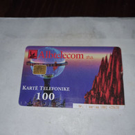 Albania-sea-(100impulse)-(27)-(1002-435630)-tirage-90.000-used Card+1card Prepiad Free - Albania