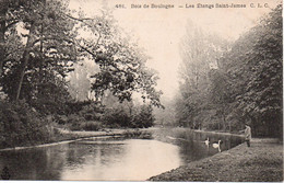 Cpa Paris Bois De Boulogne,les étangs St James,édition CLC, Non écrite. - Other Monuments