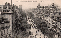 Cpa Paris Boulevard Des Italiens,édition CLC, Non écrite. - Andere Monumenten, Gebouwen