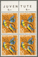 SUISSE SWITZERLAND 1970 Birds Blocs MNH** Blue Tit, Blaumeise, Mésange, Vögel - Otros & Sin Clasificación