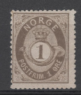 NORVEGIA - Norge - Norwegen - Norway - 1877/82 - 1ø  - New - Neufs