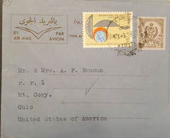 O) 1963 LIBYA, TRIPOLITANIA, CYRENAICA AND FEZZAN WITH ROYAL CROWN, INTERNATIONAL RED CROSS, AIRMAIL TO USA - Libya