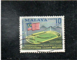 MALAISIE   Malaya   1958  Y.T. N° 87  Oblitéré - Fédération De Malaya