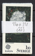 Suède - Schweden - Sweden Lot 1975 Y&T N°880 à 881 - Michel N°899 à 900 *** - EUROPA - Lot De 10 Séries - Feuilles Complètes Et Multiples