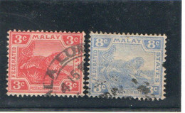 MALAISIE   Malaya   1906-22  Y.T. N° 39 à 49  Incomplet  Oblitéré - Federation Of Malaya