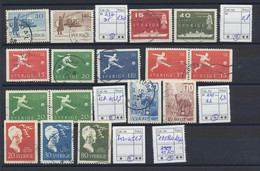 4370 Sweden Sverige Schweden 1958 Uncomplete Set Of Used Stamps - Altri & Non Classificati