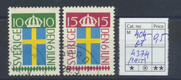 4374 Sweden Sverige Schweden 1955 Stamps Mi 404 - 405 Used - Autres & Non Classés