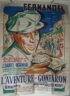 "L' Aventure De Gonfaron" Fernandel 1948...affiche 120x160 - TTB - Plakate & Poster