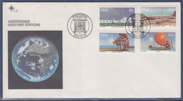 Stations Météorologiques Enveloppe Afrique Du Sud Prétoria 19.01.83 Avec Bristol Explicatif, 4 Timbres - Covers & Documents