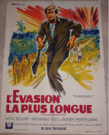 "L'Evasion La Plus Longue" D. MClure, K. Ross...1967 - Affiche 60x80 - TTB - Afiches & Pósters