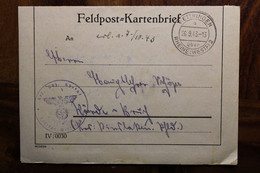 Feldpost 1943 Wettringen Teillaz Reich Allemagne Cover - Lettres & Documents