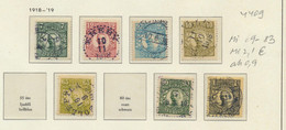 4409 Sweden Sverige Schweden 1918 - 1919 Used Uncomplete Stamp Set Mi 69 - 83 - Autres & Non Classés