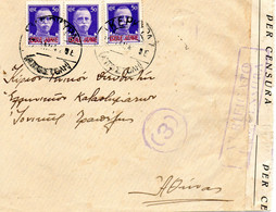 1945 LETTERA FRONTESPIZIO  VERIFICA PER CENSURA - Ionian Islands