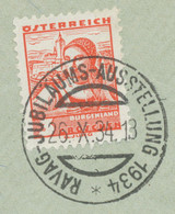 ÖSTERREICH SONDERSTEMPEL 1934 „RAVAG-JUBILÄUMS-AUSSTELLUNG 1934“ - Machines à Affranchir (EMA)