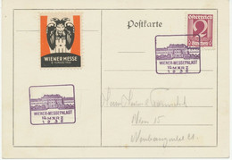 ÖSTERREICH SONDERSTEMPEL 1936 WIENER-MESSEPALAST 10.MÄRZ 1936 M Seltene Vignette - Frankeermachines (EMA)