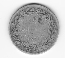 5 Francs Louis Philippe 1831 A Tranche En Relief  TB/TTB - 5 Francs