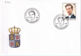 Luxembourg - Majorité Du Prince Guillaume (8.241) - Briefe U. Dokumente