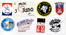 6 Autocollants Judo Club Fédération France - Gevechtssport