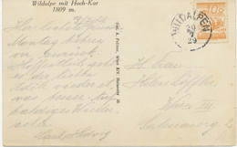 ÖSTERREICH ORTSSTEMPEL "WILDALPEN" (Steiermark) Extrem Selt. Fingerhut-K1 1929 - Lettres & Documents